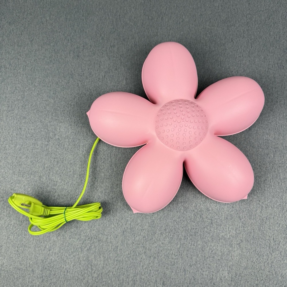 IKEA Smila Blomma Light Pink Flower Wall Lamp Night Light Hanging 14" TESTED